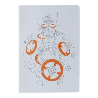 スター・ウォーズ エピソード8/最後のジェダイ B6ノート EngineeringDrawing BB-8