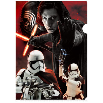 3Dクリアファイル スター・ウォーズ エピソード8/最後のジェダイ008 Kylo Ren＆The Fi