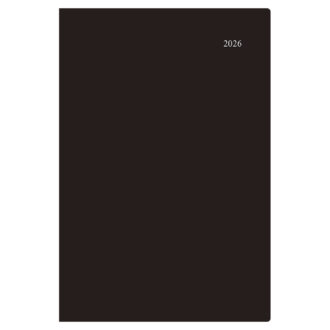 2026年4月始まり アポイント Appoint マンスリー+チャート E1157 薄型 B5対応 ブラック