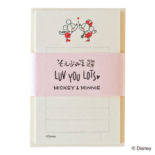 ミッキーマウス生誕90周年商品 そえぶみ箋 LUV YOU LOTS キス S4481