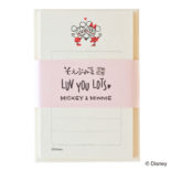 ミッキーマウス生誕90周年商品 そえぶみ箋 LUV YOU LOTS ラブラブ S4482