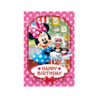【優待】sisa 3Dポストカード Minnie’s Birthday S3794Y