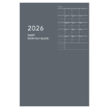 2026年1月始まり アポイント Appoint E8146 1ヶ月ブロック 薄型 A6対応 グレー