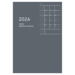 2026年1月始まり アポイント Appoint E8148 1ヶ月ブロック 薄型 B6対応 グレー