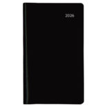 2026年1月始まり アポイント Appoint 大きな文字シリーズ 1ヶ月ホリゾンタル 薄型 手帳サイズ ブラック E8308