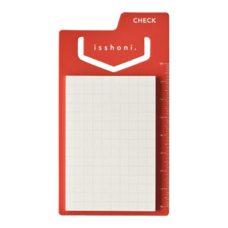 isshoni. インデックス付ふせん mini 方眼 S2346