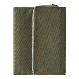 isshoni. ペンケース付手帳・ノートカバー A5 KHAKI N1846