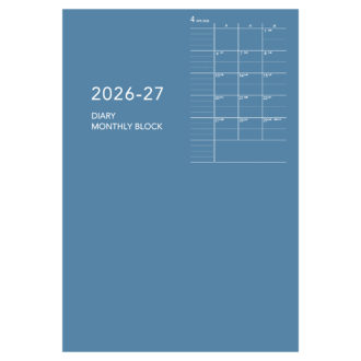 2026年4月始まり アポイント Appoint E9326 1ヶ月ブロック 薄型 B6対応 ブルー