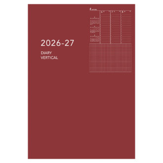2026年4月始まり アポイント Appoint E9331 1週間バーチカル A5対応 レッド