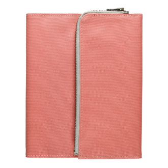 isshoni. ペンケース付手帳・ノートカバー B6 SALMON PINK N1852