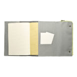 isshoni. ペンケース付手帳・ノートカバー A5 GRAY N1853