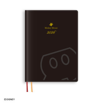 2026年1月始まり ディズニー Disney Diary B6 ウィークリー ミッキー ブラック E6160
